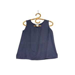 Vintage | The Work Connection | Linen Silk Sleeveless Blouse Size 4